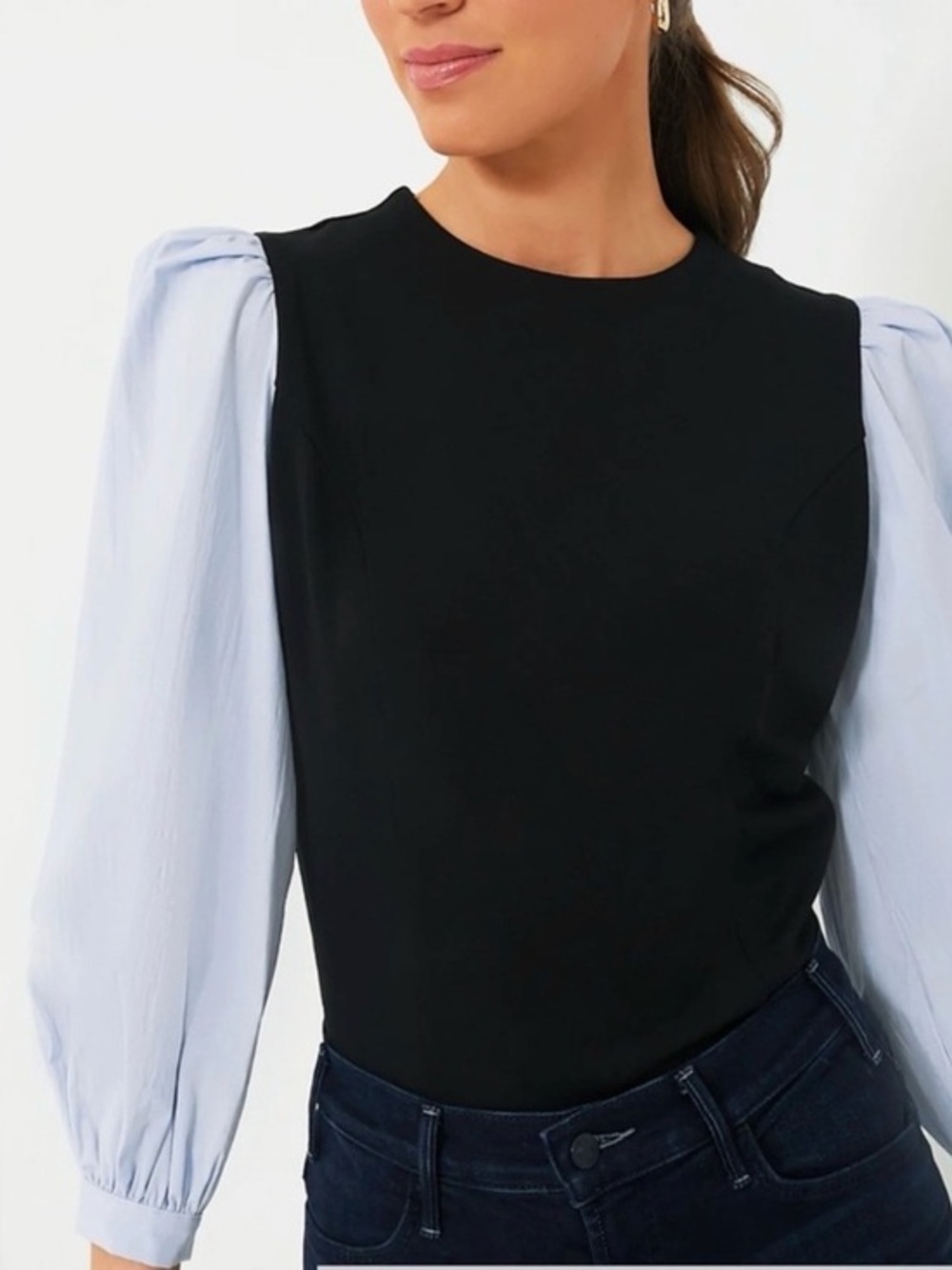Tuckernuck Garcia Mixed Media Long Sleeved Top Large
